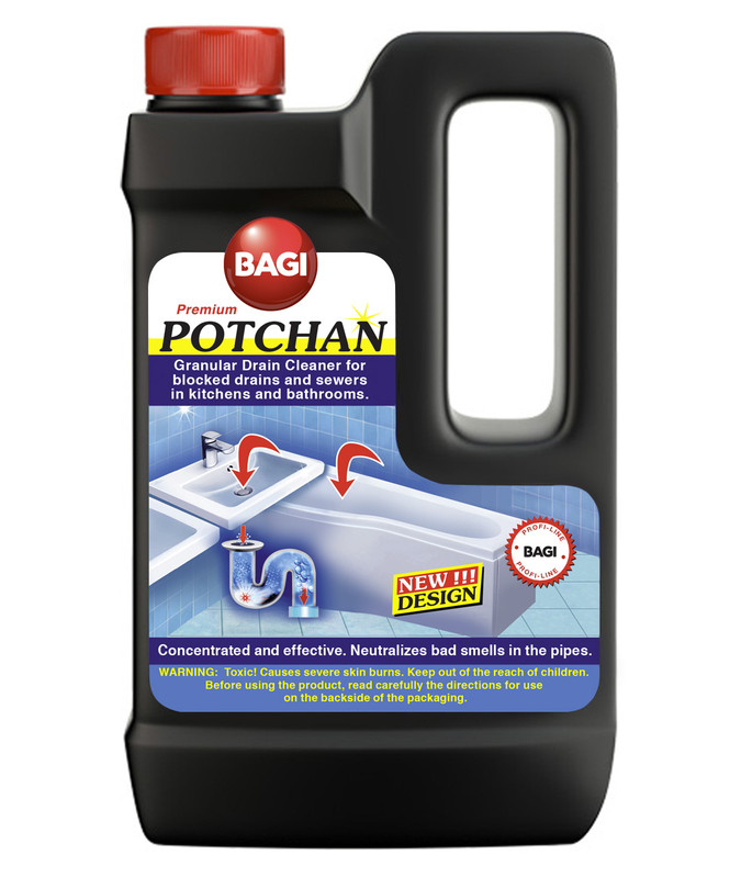 Засіб для прочищення труб BAGI Потхан 600 г, гранули